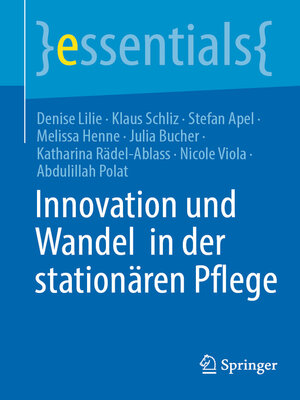 cover image of Innovation und Wandel in der stationären Pflege